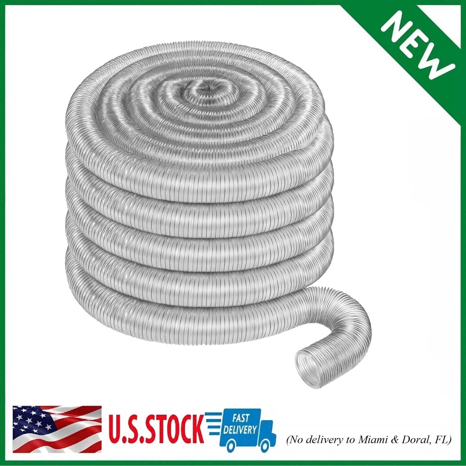 Dust Collector Hose Replacement Clear Flexible Self Grounding 4-Inch x 40-Feet