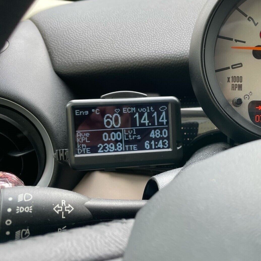 Mini UltraGauge EM Plus OBDII OBD2 Code Scan Tool - Ultra Gauge EM Plus v1.4c US