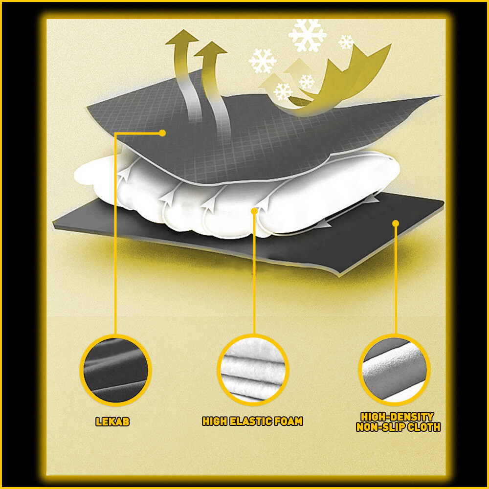 Rider Passenger Seat Cushion Seat Cover Seat Pad For Harley Touring Black OXILAM