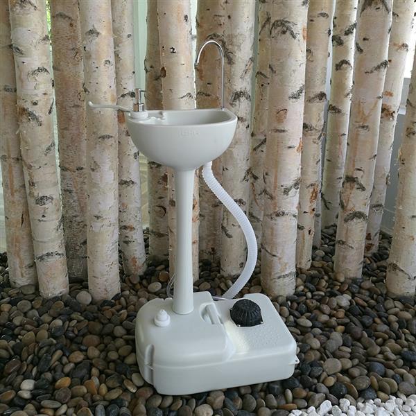 Portable Camping Toilet Flush 20L And Durable Sink Station Hand Wash Stand Fauce