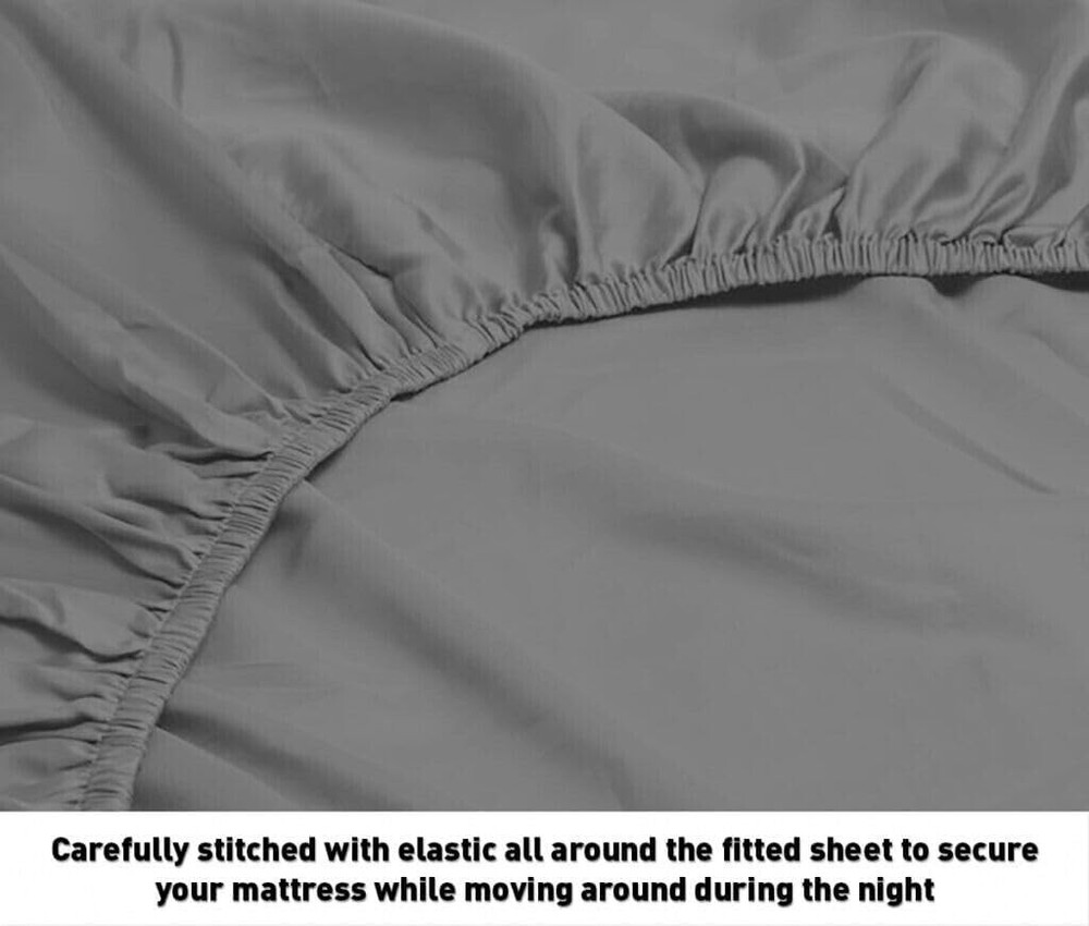 Split Top Flex Head King Fitted Sheet Only for Sleep Number 1900 Elasticized