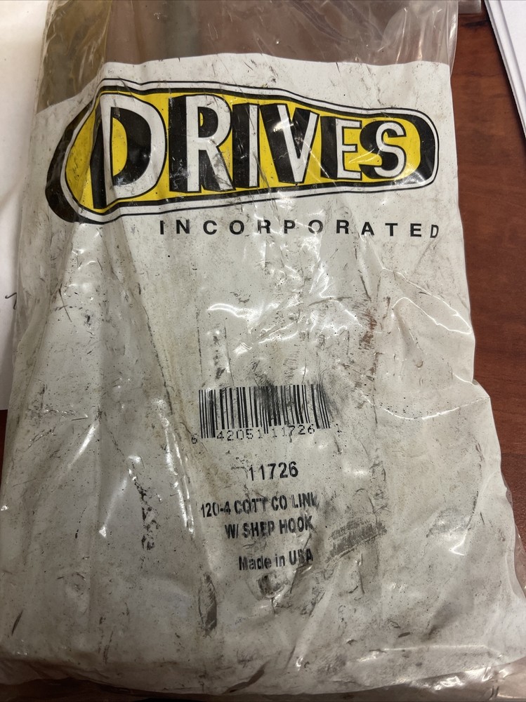 Drives 11726. 120-4 Cottered Connecting Link w/ Shep Hook