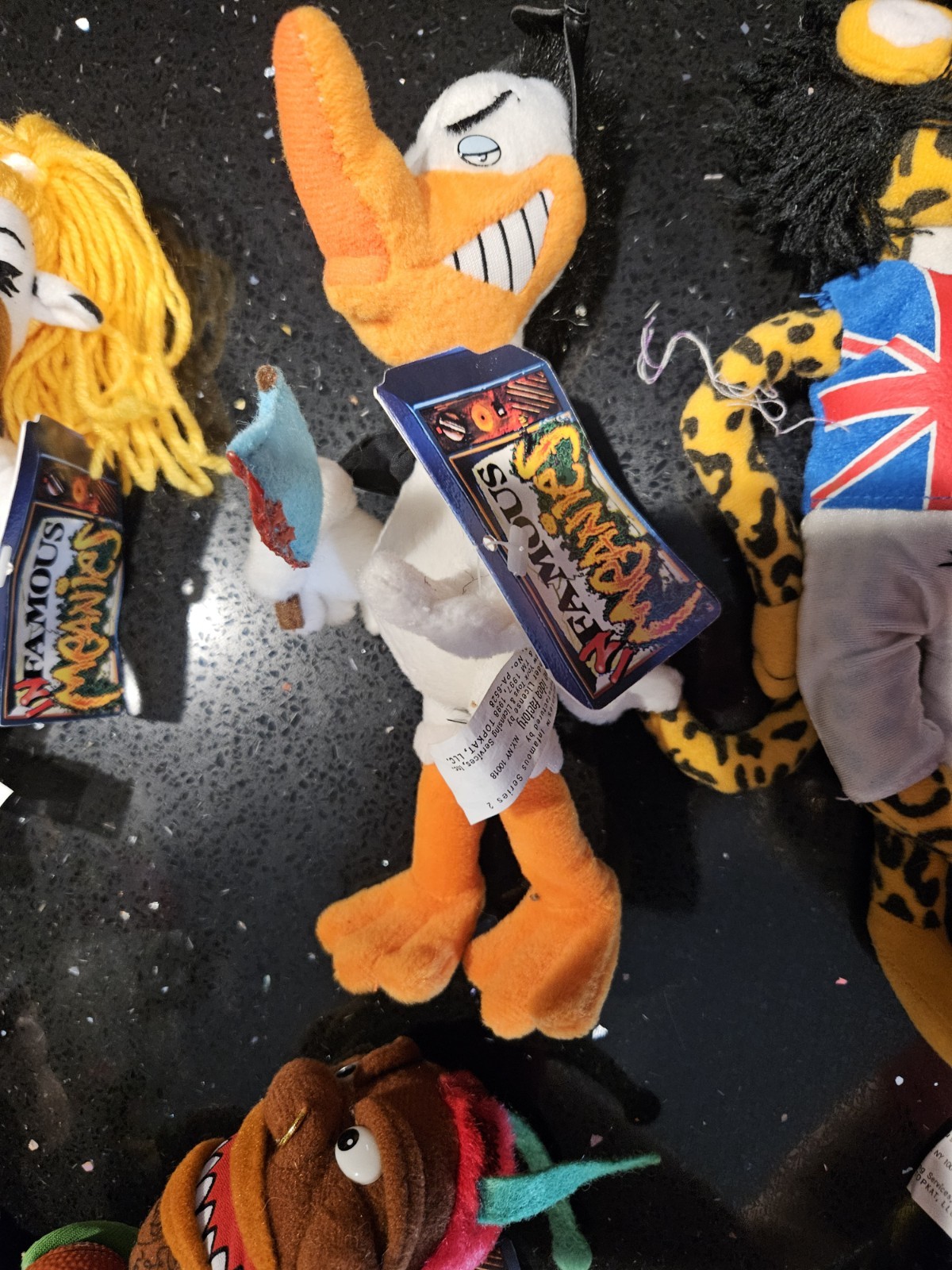 Lot Of 13 Assorted Vintage 1998 Infamous Meanies Meanies Beanbag Plush NWT