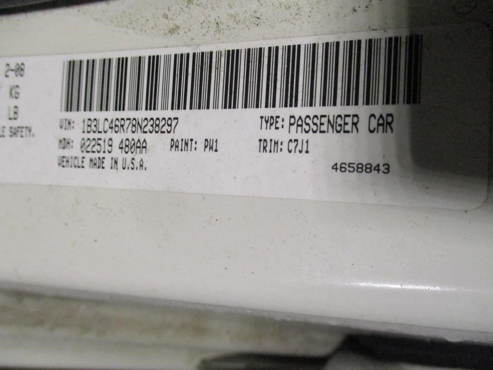 AVENGER 2008 Battery Tray 1811348