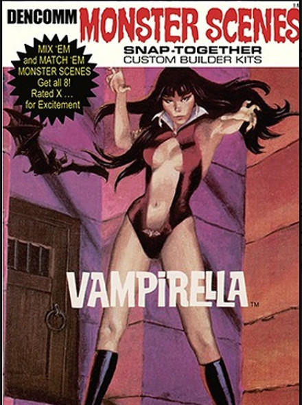 Monster Scenes Vampirella Model Kit Dencomm Reissue Aurora Model Pre-Order