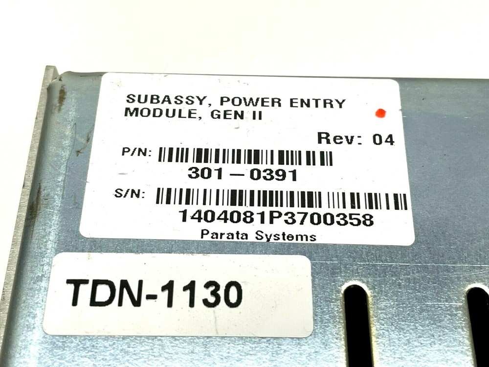 Parata Systems 301-0391 Gen II Sub Assembly Power Entry Module