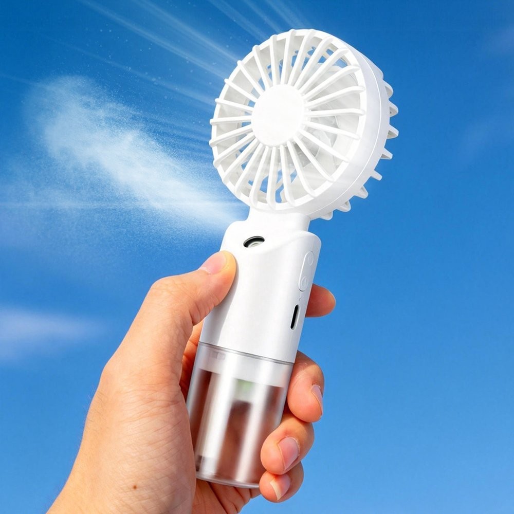 Portable Handheld Misting Fan Desktop Humidifying Adjustable Speed Humidifier