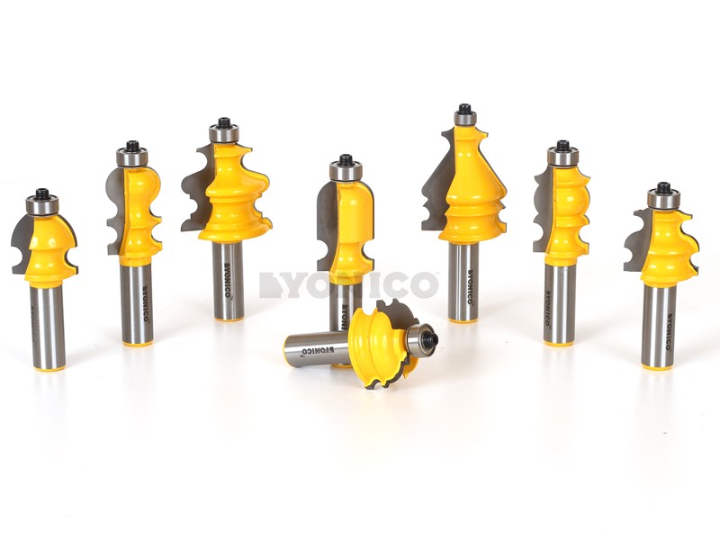 8 Pc. Architectural Molding Router Bit Package Kit
