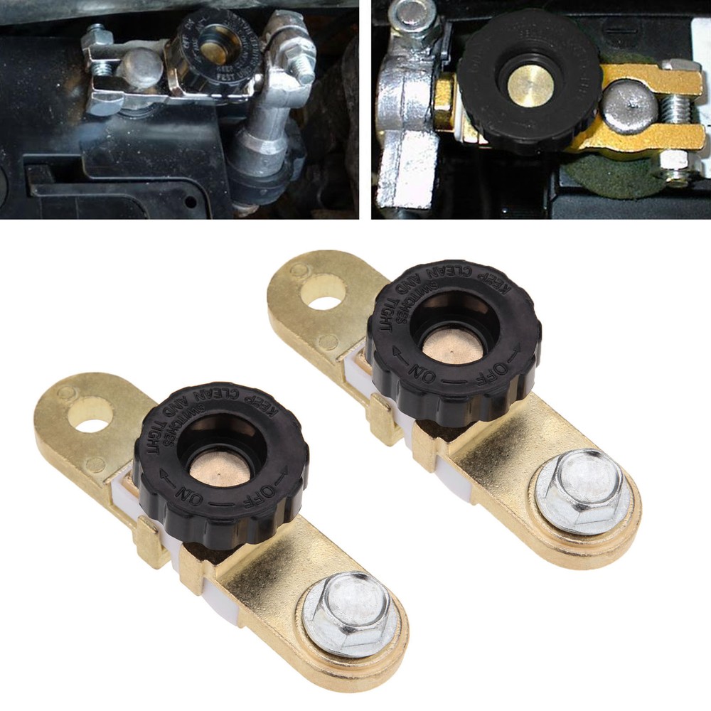 2x Car Battery Link Terminal Quick Cut-off Disconnect Master Kill Shut Switch