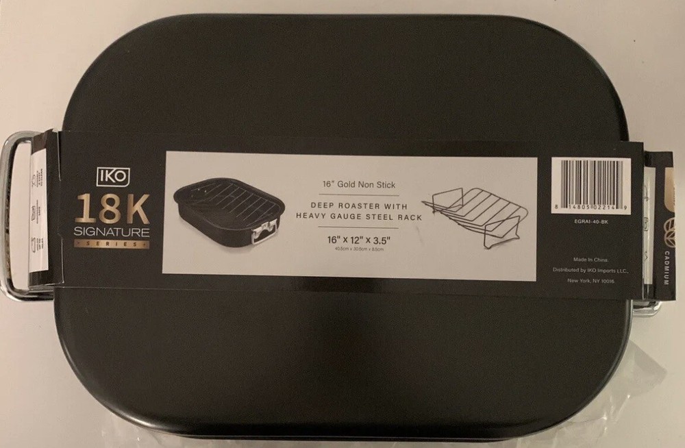 Iko 18k 16.5 Gold Non Stick Deep Roaster