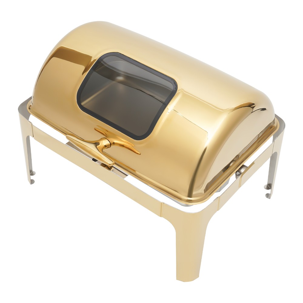 9L Buffet Server BBQ Chafing Dishes Rectangular Stainless Warming Trays Kitchen