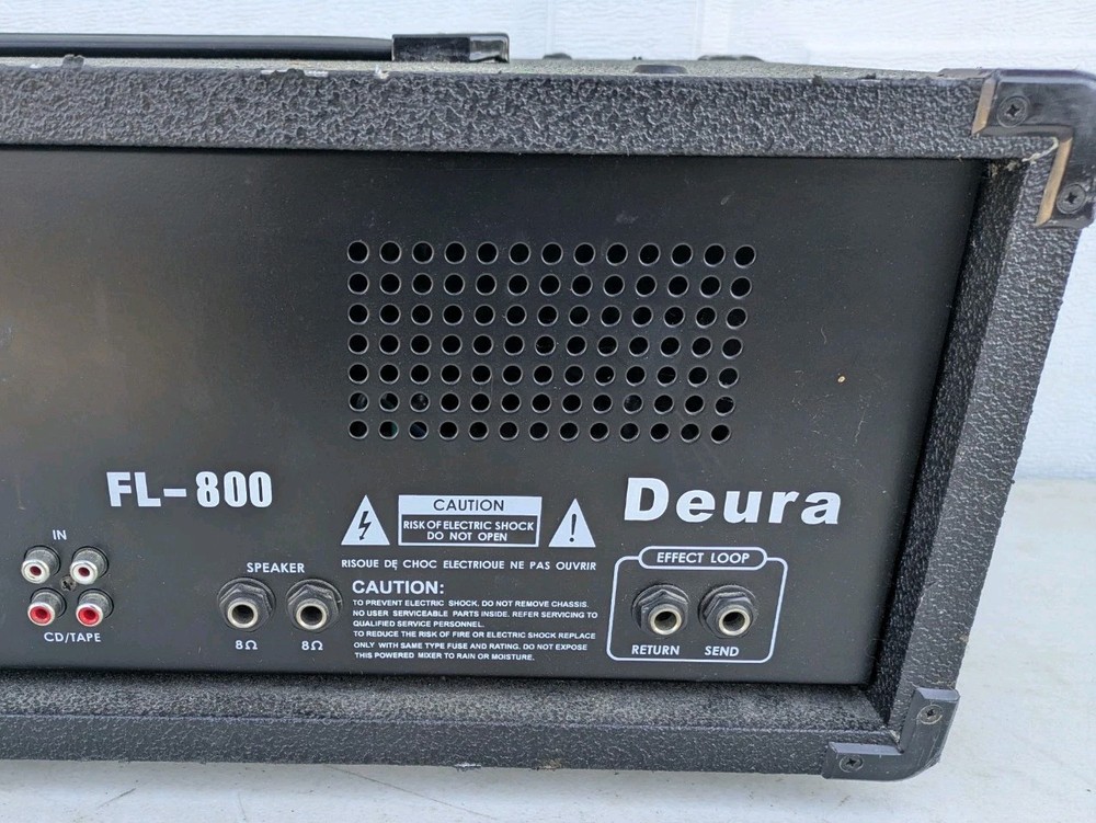 Deura Fl-800 Graphic Equalizer Untested