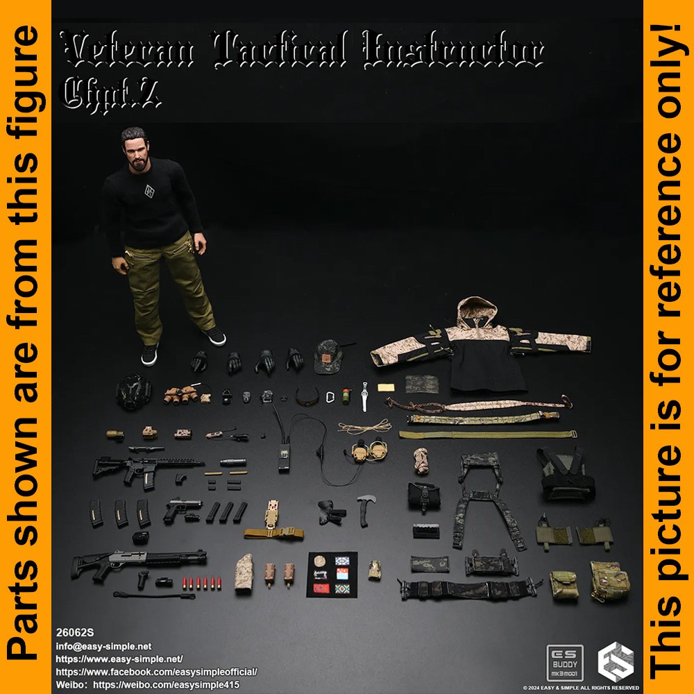S Tactical Instructor Chpt 2 - Tomahawk Axe -1/6 Scale Easy Simple Action Figure