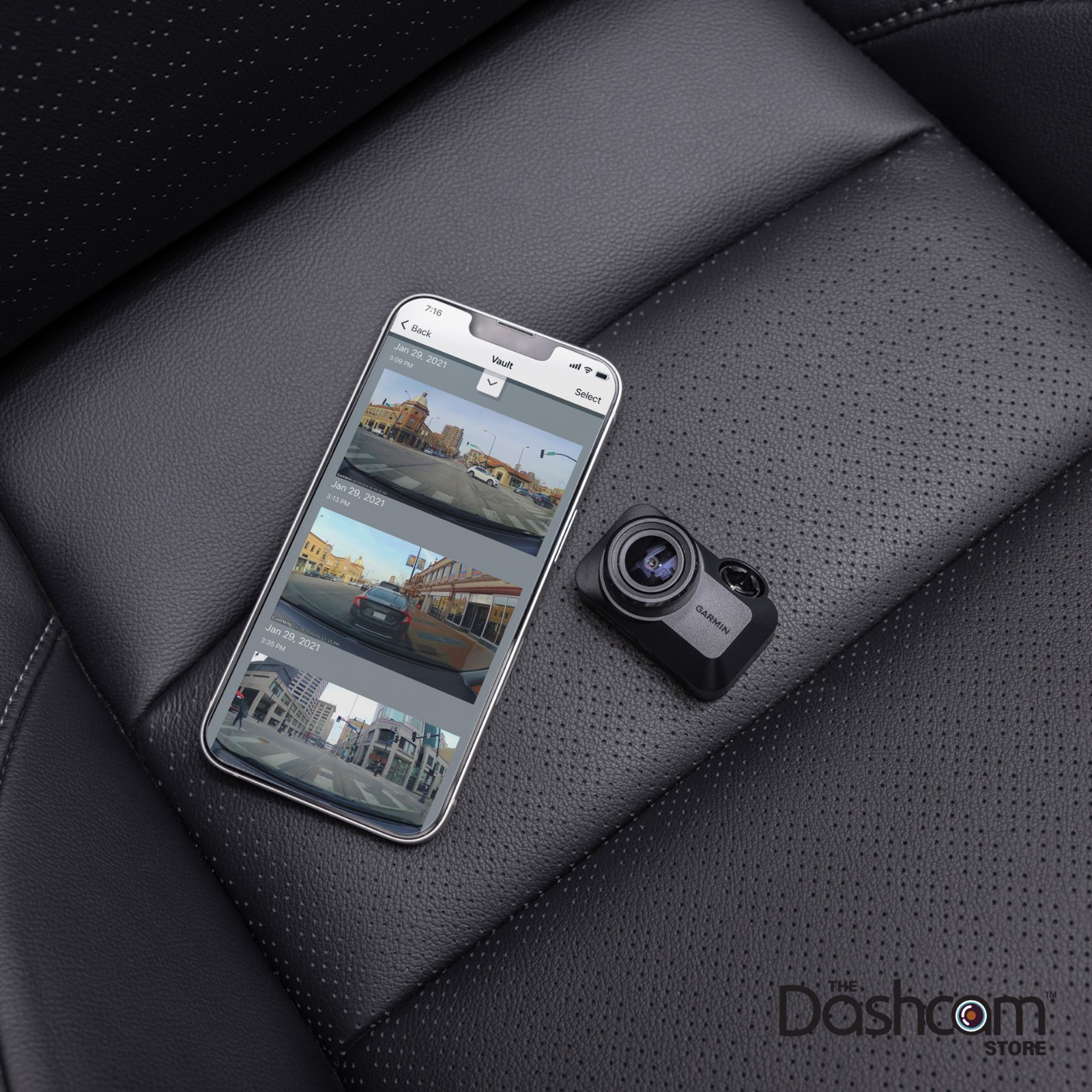 Garmin Mini 3 1080p Ultracompact Dash Cam (RENEWED)