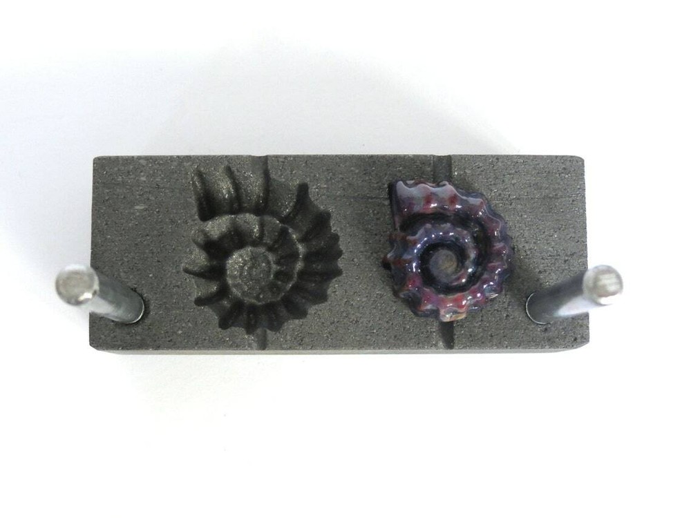 Graphite Press for Ammonite Shaped Lampwork Beads Making