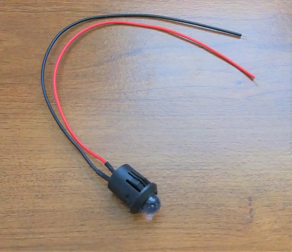 BBT 12 volt DC Bright Yellow LED 1/2" Snap-In Indicator Light