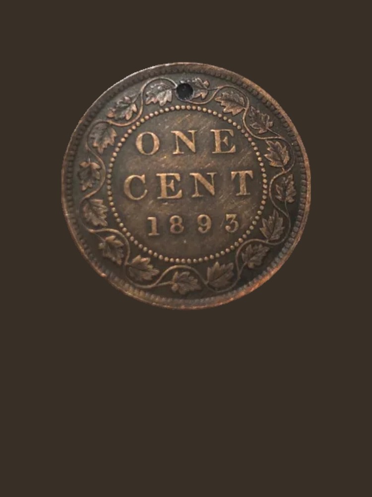 1893 Canada One Cent Coin - VF+ (Very Fine) condition