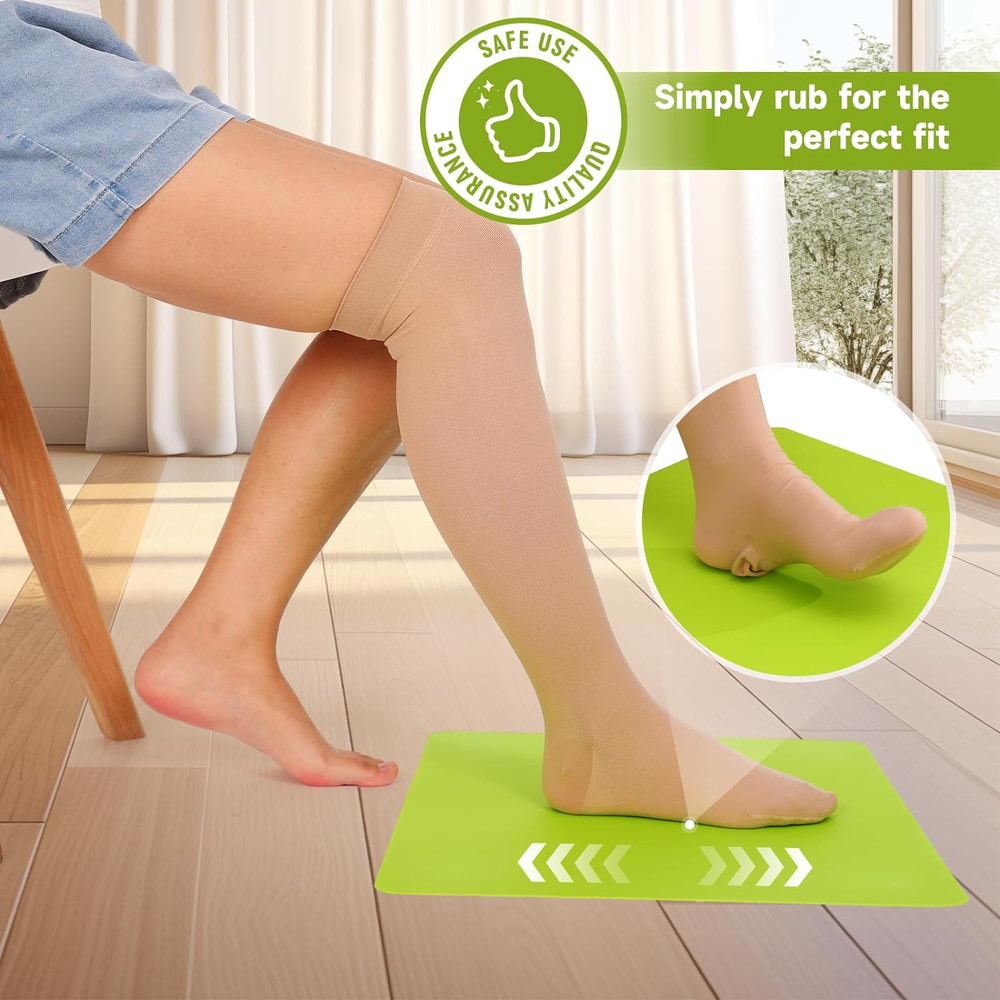 Compression Sock Aid Device with Silicone Anti Slip Mat, Sock Assistant Device