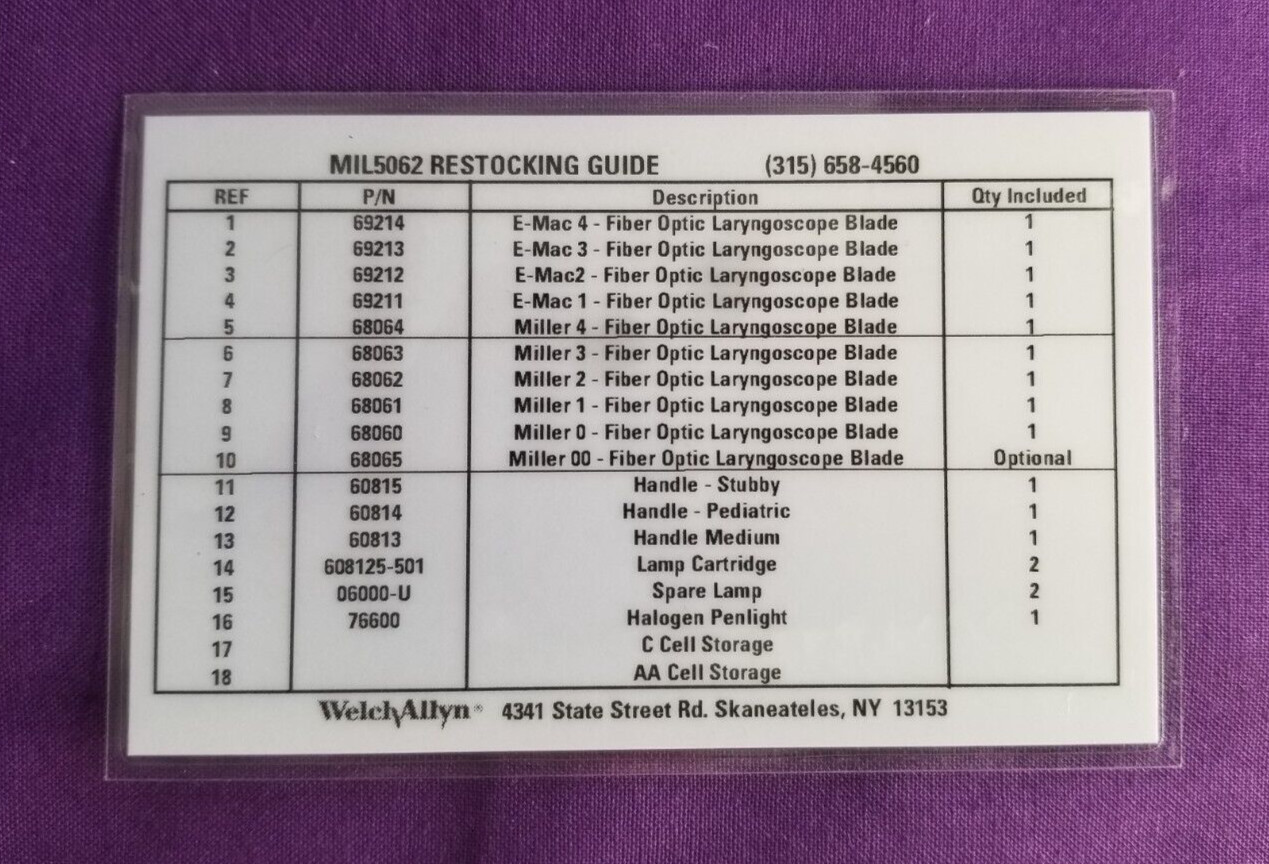 Welch Allyn Comprehensive Laryngoscope kit
