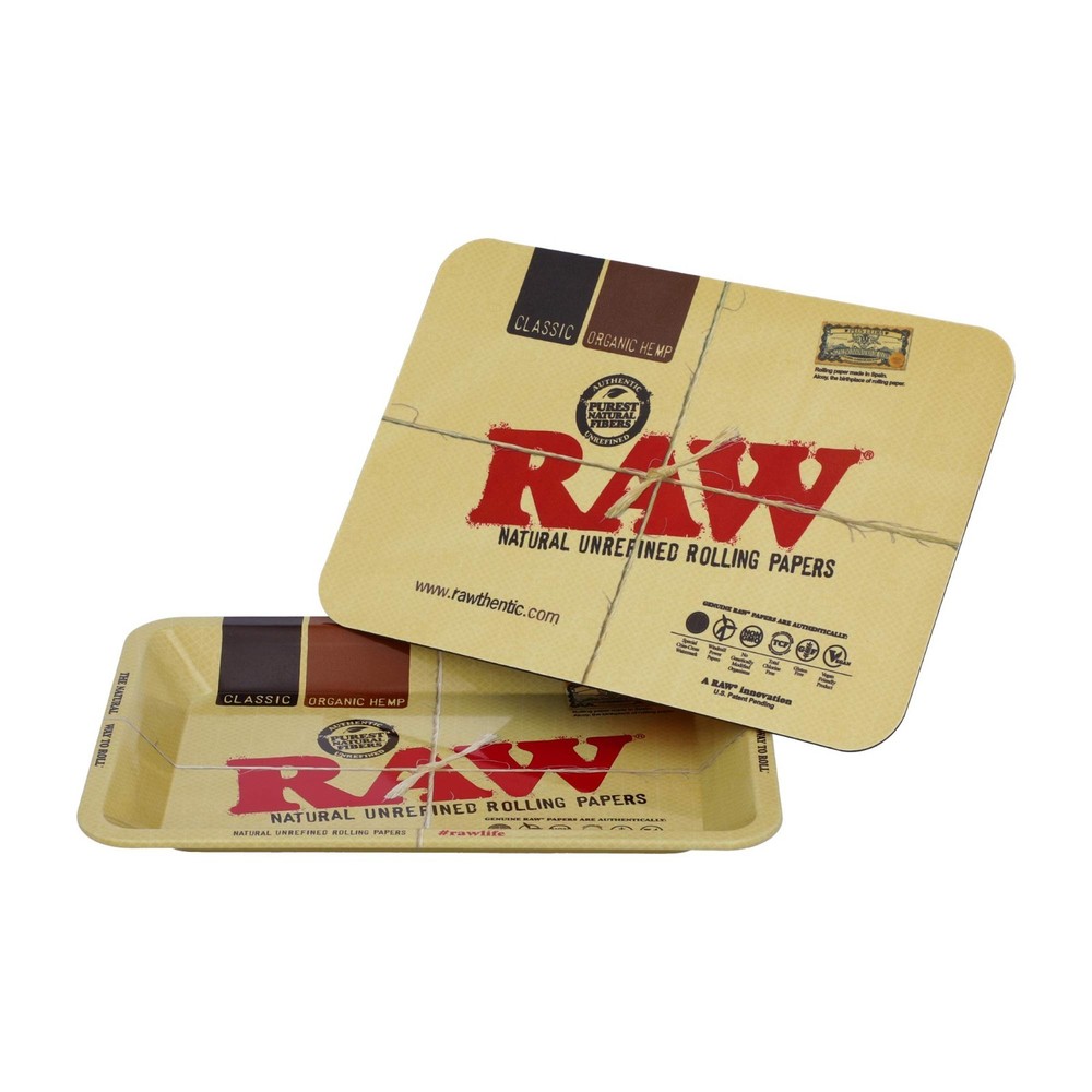 RAW Mini Rolling Tray with Magnetic Cover – 5” x 7” | Authentic RAW