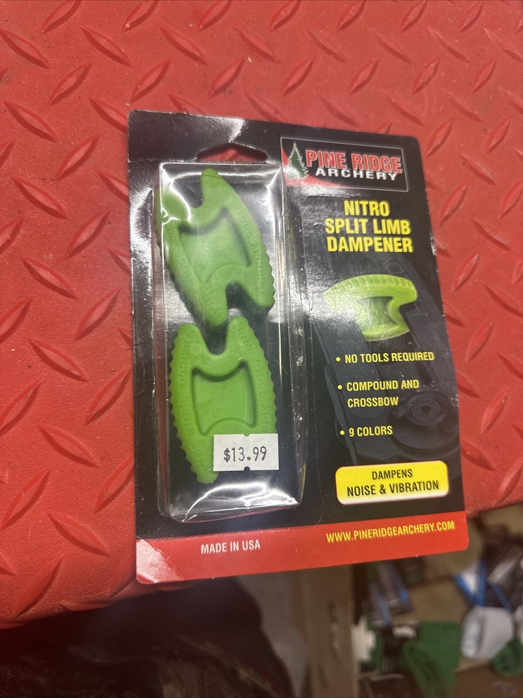 Pine Ridge - Nitro - Split Limb - Dampener - Lime Green - 2 Pack