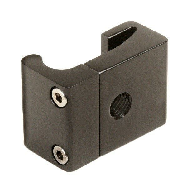 Black Mirror Mount For Manx Dune Buggy Windshields, M10 x 1.25 Threads