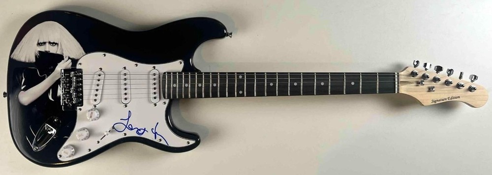 Lady Gaga Signed Guitar JSA Authentication