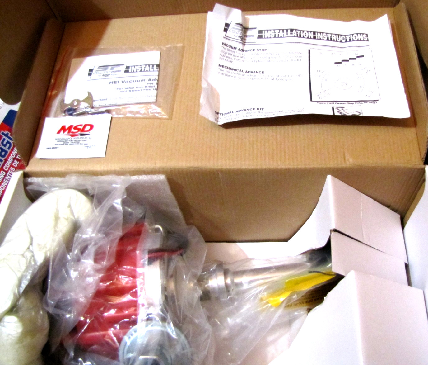 MSD HEI Distributor  PN 8362 Street Fire for SBC BBC Chevy Chevrolet GM V8