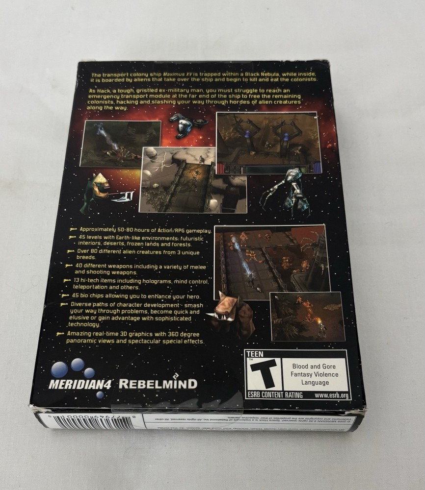 Space Hack PC CD futuristic outerspace alien post-catastrophic role-playing game