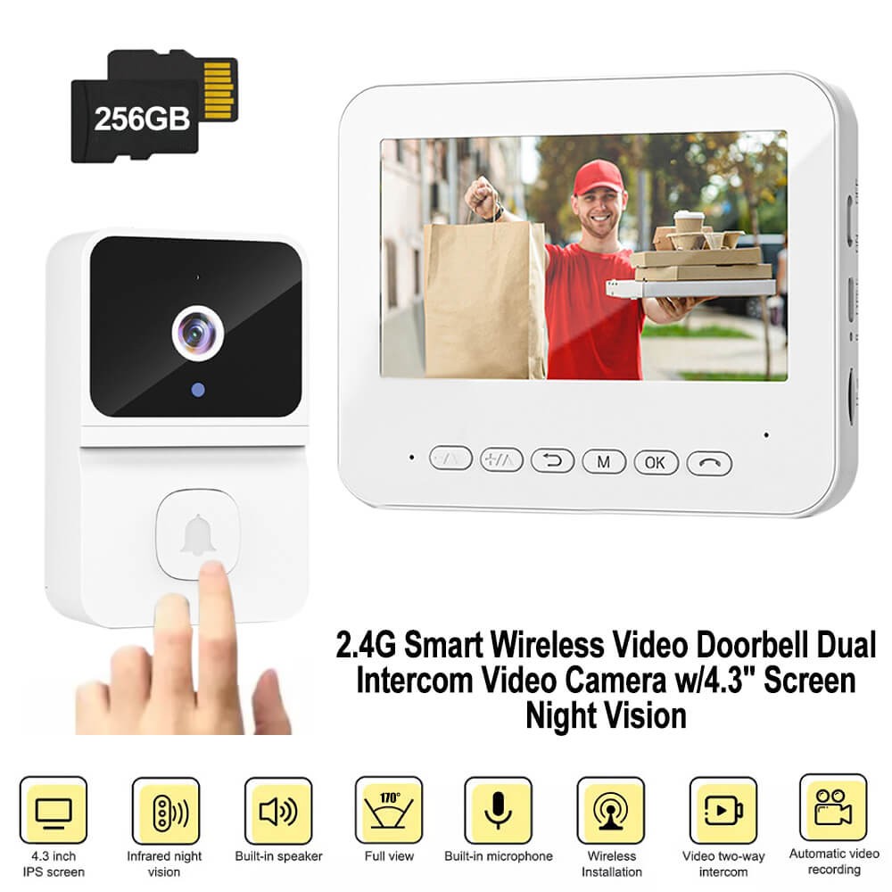 Smart Phone Camera Door Bell Ring Intercom Wireless WiFi Video Doorbell Security