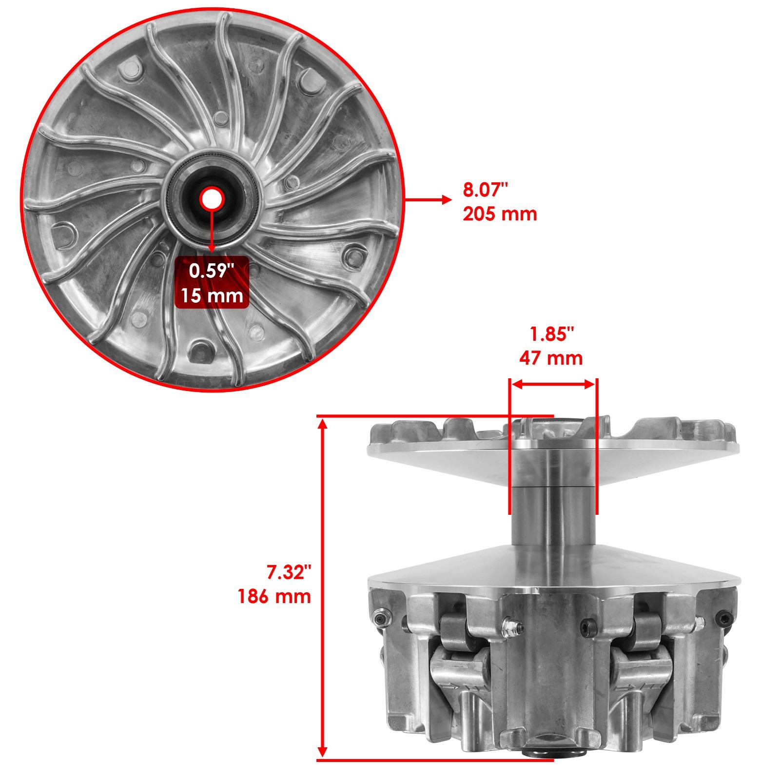 Primary Drive Clutch For Can-Am Maverick Trail 1000 2018-2025 / Sport 1000 19-22