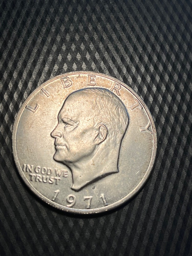 1971 S $1 Ike Eisenhower Dollar 40% Silver Nice BU - #2b