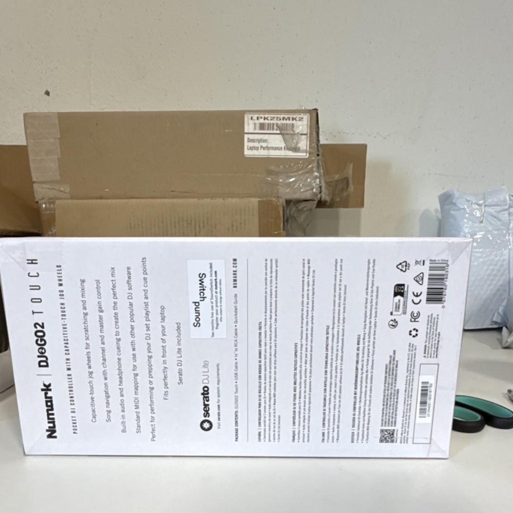 Numark DJ2GO2 Touch Portable Double Deck Controller Touch Jog Wheels Mixer