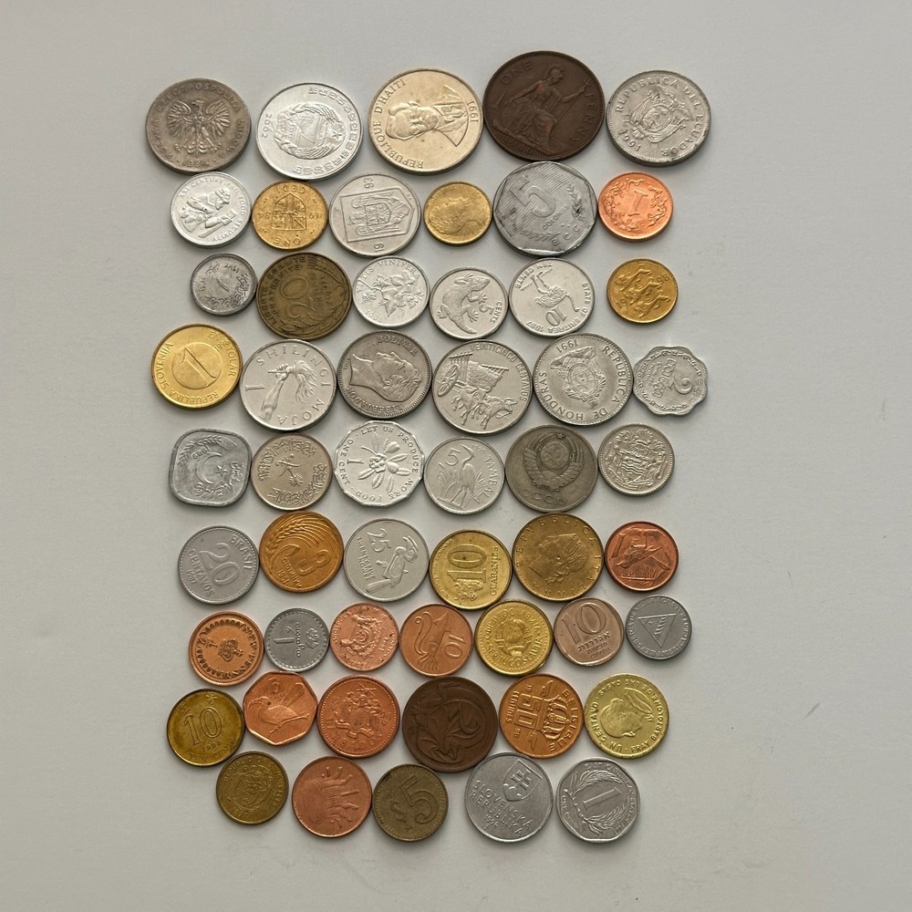 50 Different Coins From 50 Different Countries