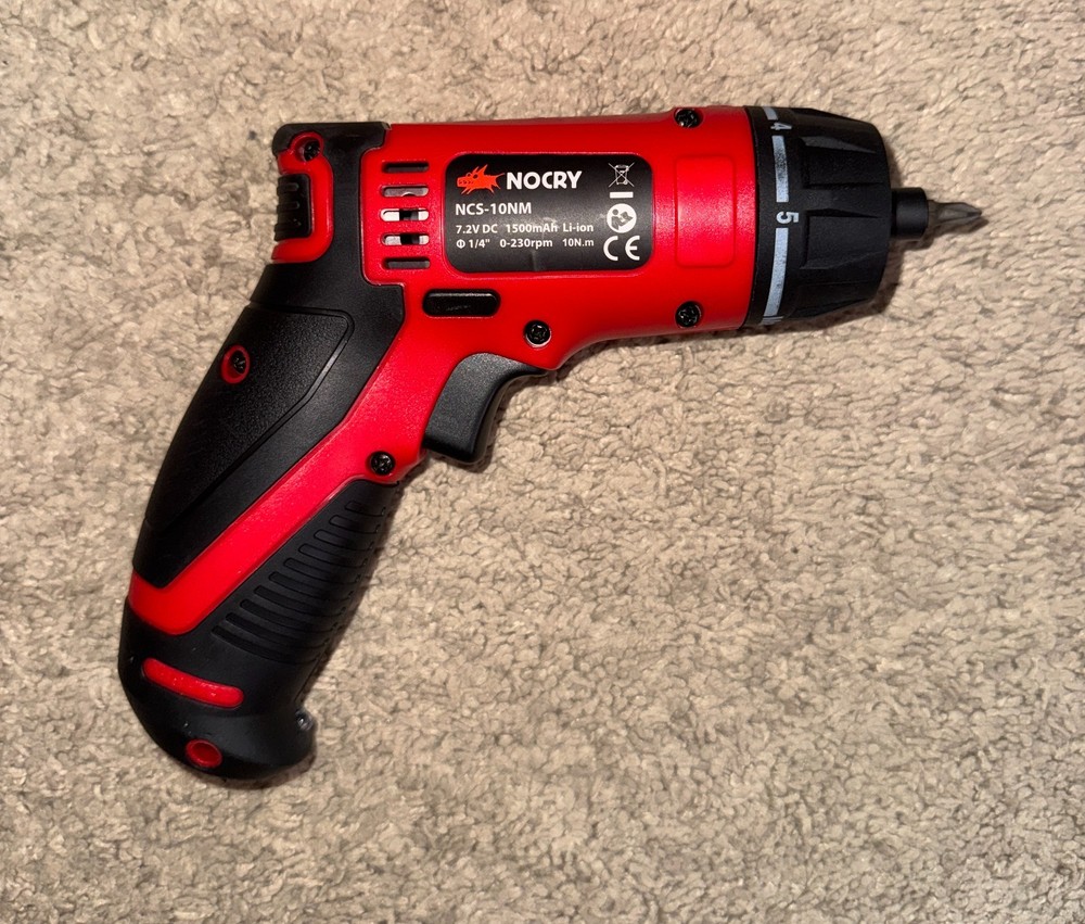 Nocry Brand Handheld, Cordless Drill with Phillips Bit