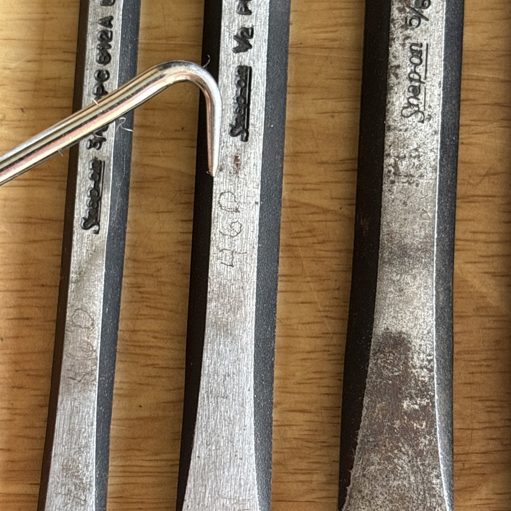 Snap On Flat Chisel Set Complete 5pc No Pouch PPC50AK USA