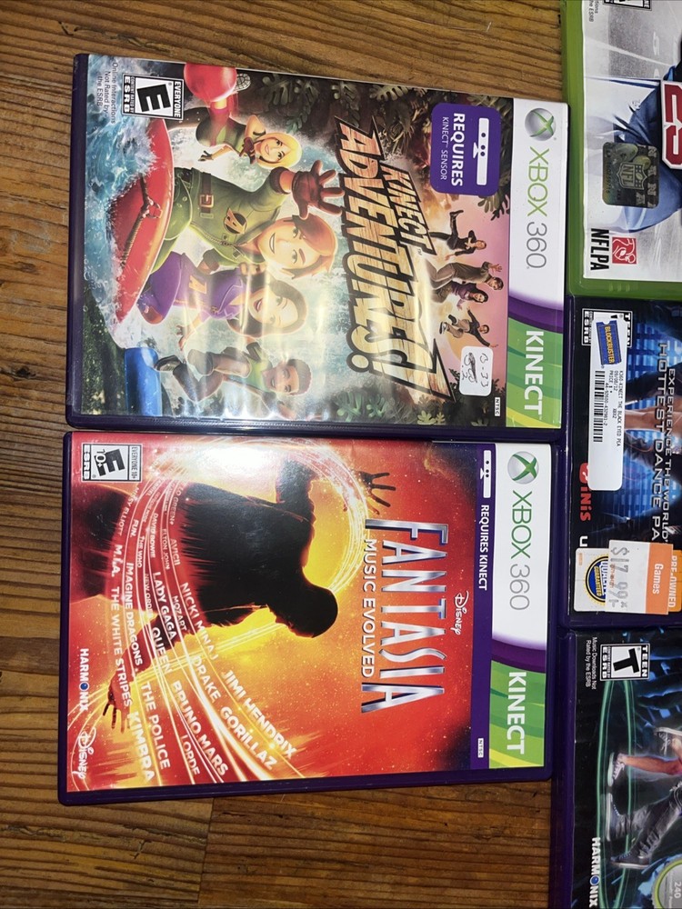 Xbox 360 Kinect Camera With Games - Kinect Games Bundle