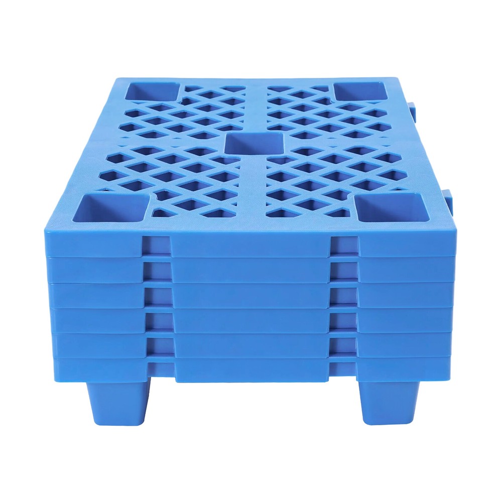 6Pcs Interlocking Storage Plastic Pallets Rectangular Pallets 100kg/220.46lbs