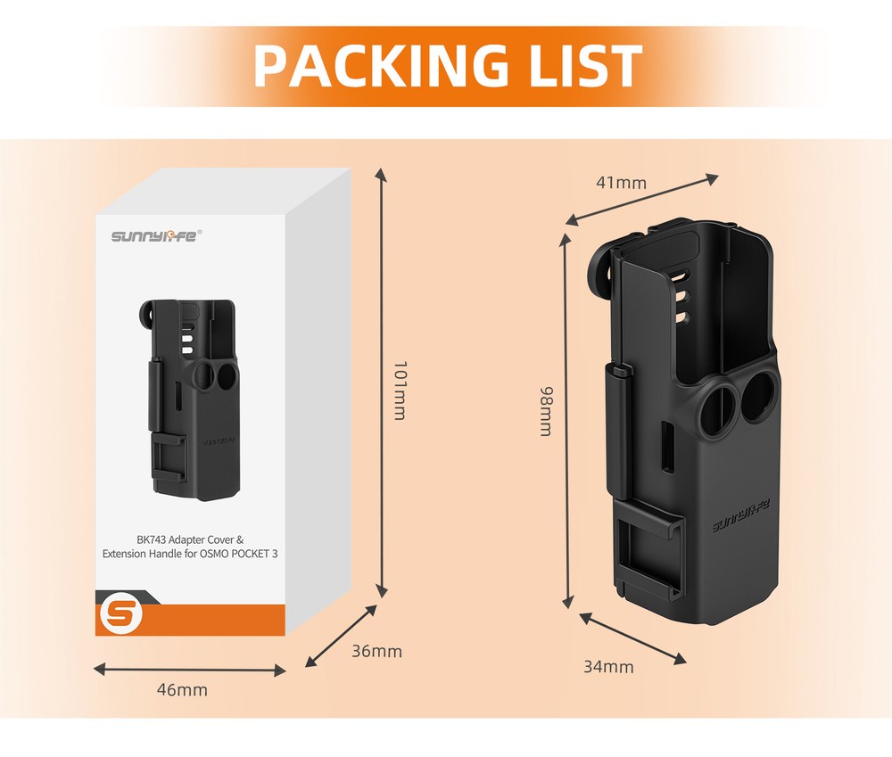 Expansion Adapter Frame Protective Case Brackets for Osmo Pocket 3 Accessories