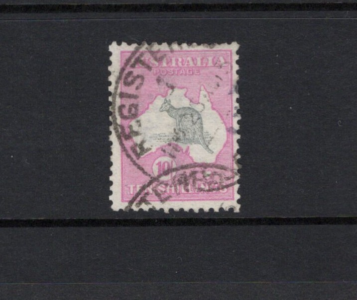 10/- FIRST WM PINK & GREY NICE USED