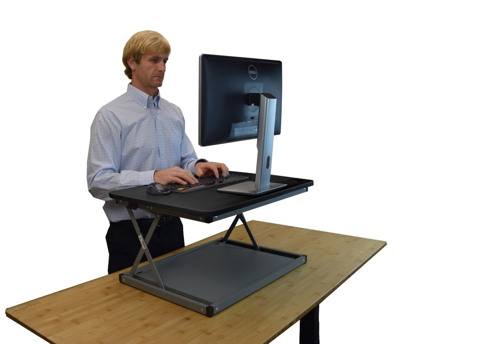 Standing Desk Converter for Laptops Desktops Riser Conversion Stand Topper cheap