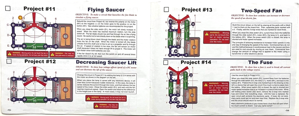 ELECTRONIC SNAP CIRCUITS MANUAL ONLY (Projects 1-101 ) By ELENCO (2012)