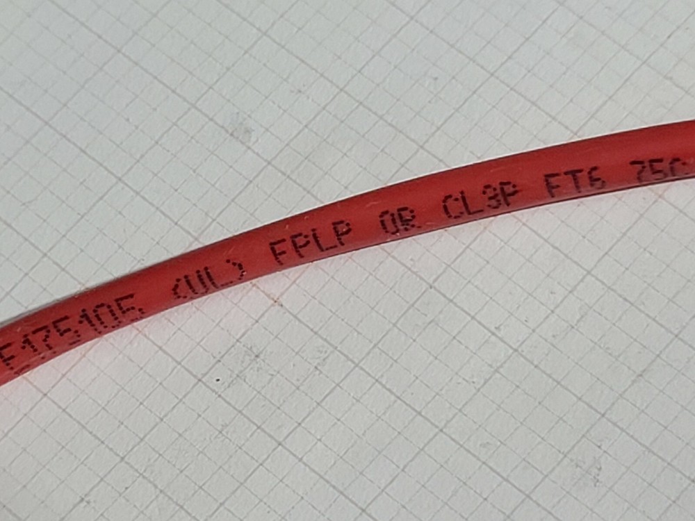 Honeywell Genesis 4609 14/4C Solid Shielded Plenum Fire Alarm Cable Red /50ft
