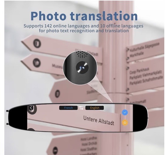 Pro Translator Pen Scanner Text to Speech Device for Dyslexia OCR Digital High