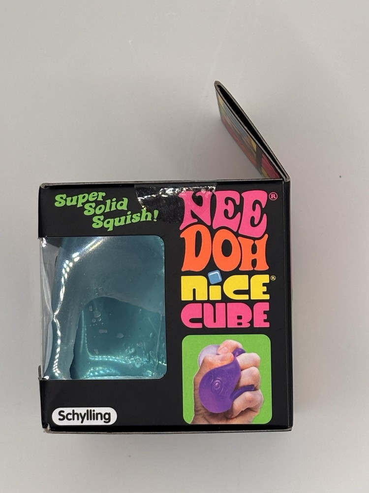 NEW Nee Doh Nice Cube Super Solid Squish Purple Toy
