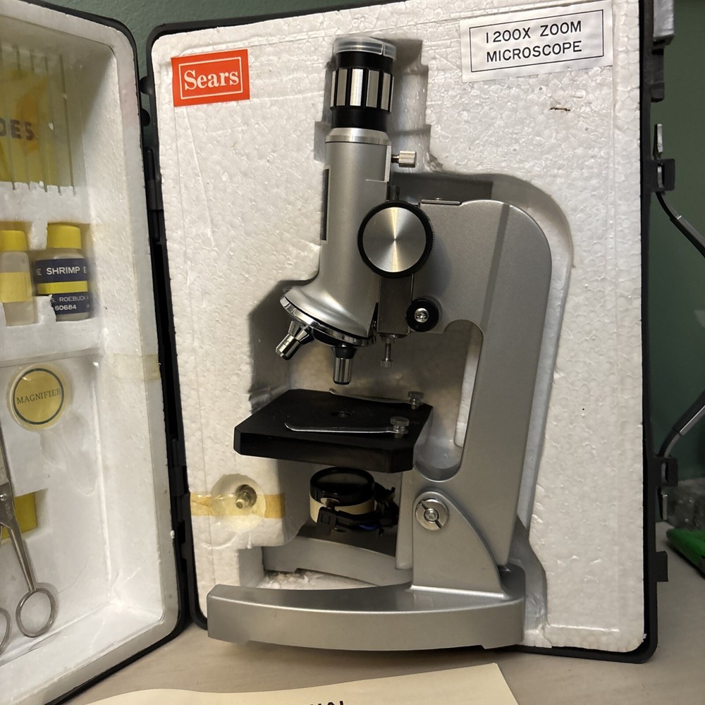 Sears Microscope Set Vintage