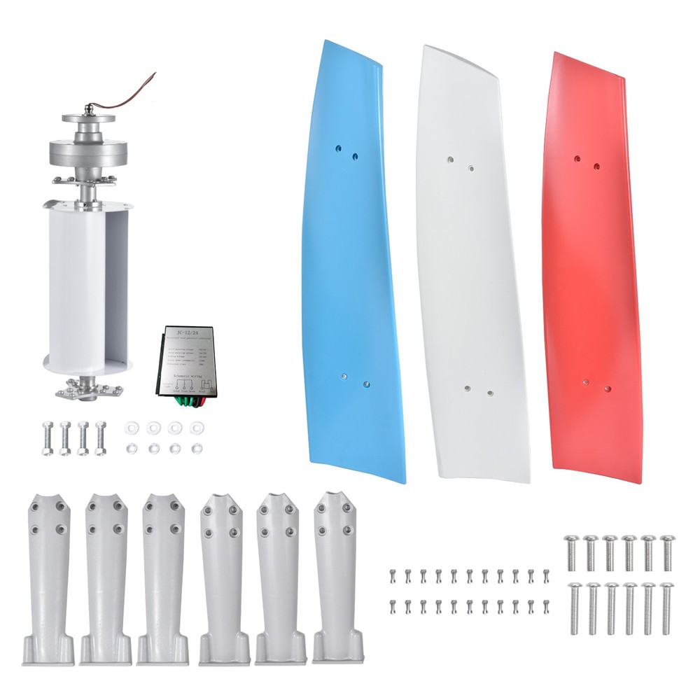 3000W Vertical Axis Wind Turbine Generator AC 12V Controller Home Windmill Kit