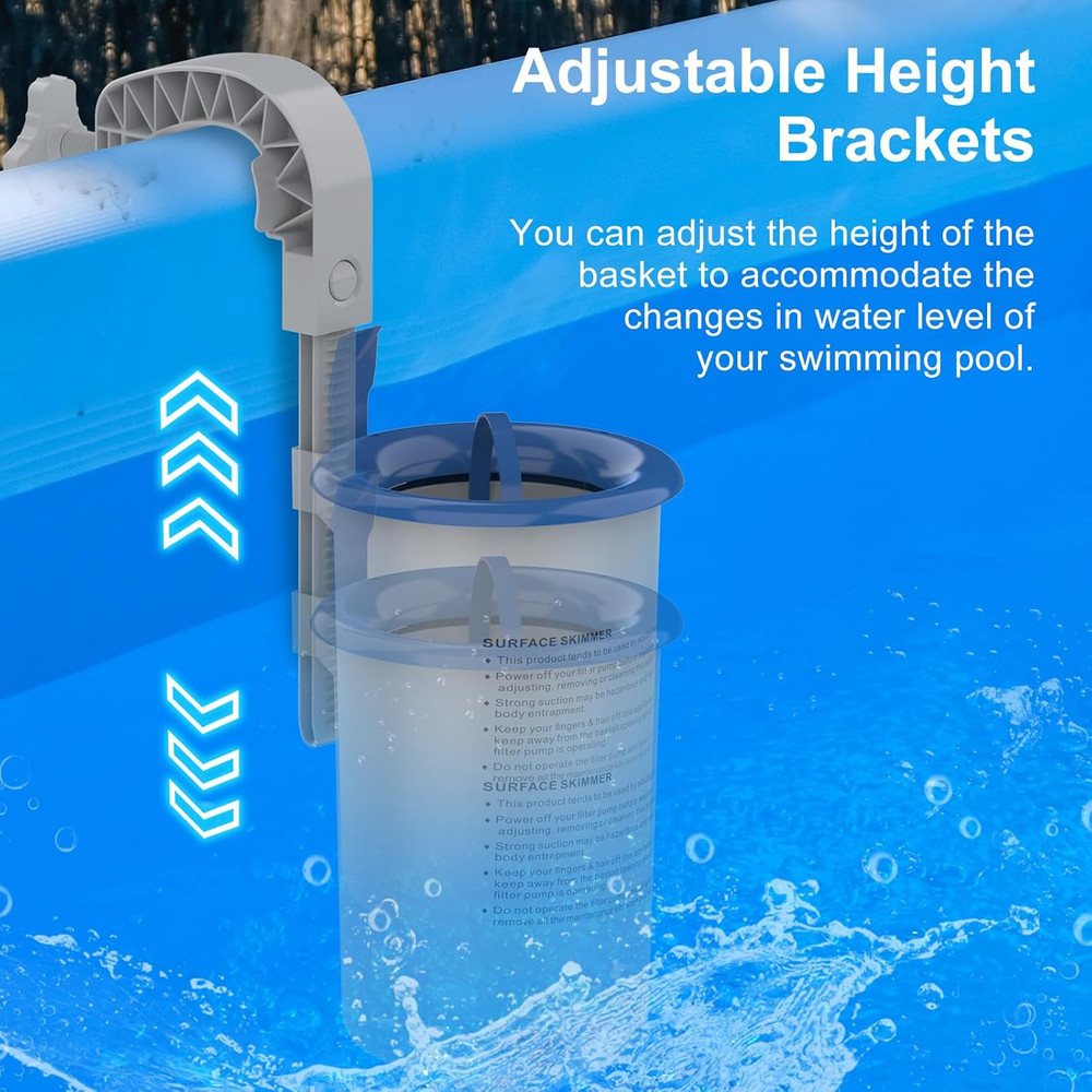 Skimmer de superficie para piscinas elevadas