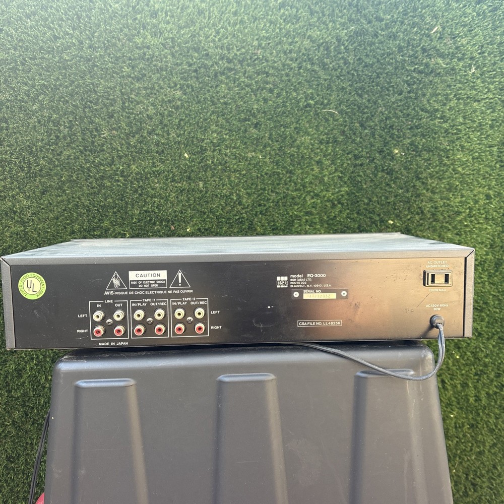 BSR EQ-3000 Graphic Equalizer Spectrum Analyzer Black