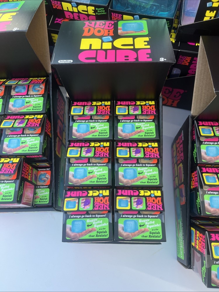 Nee Doh Nice Cube - Super Solid Squish! 🔥GENUINE🔥FREE SHIPPING